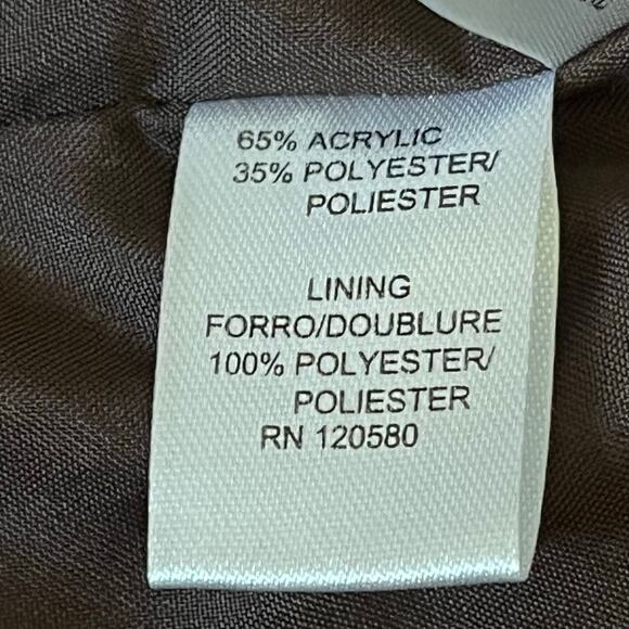 Amanda + Chelsea Brown Tweed Skirt Size 0 - Picture 9 of 10